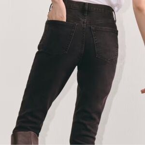 EVERLANE "The Original Cheeky Jean" Cropped 33 Faded Black